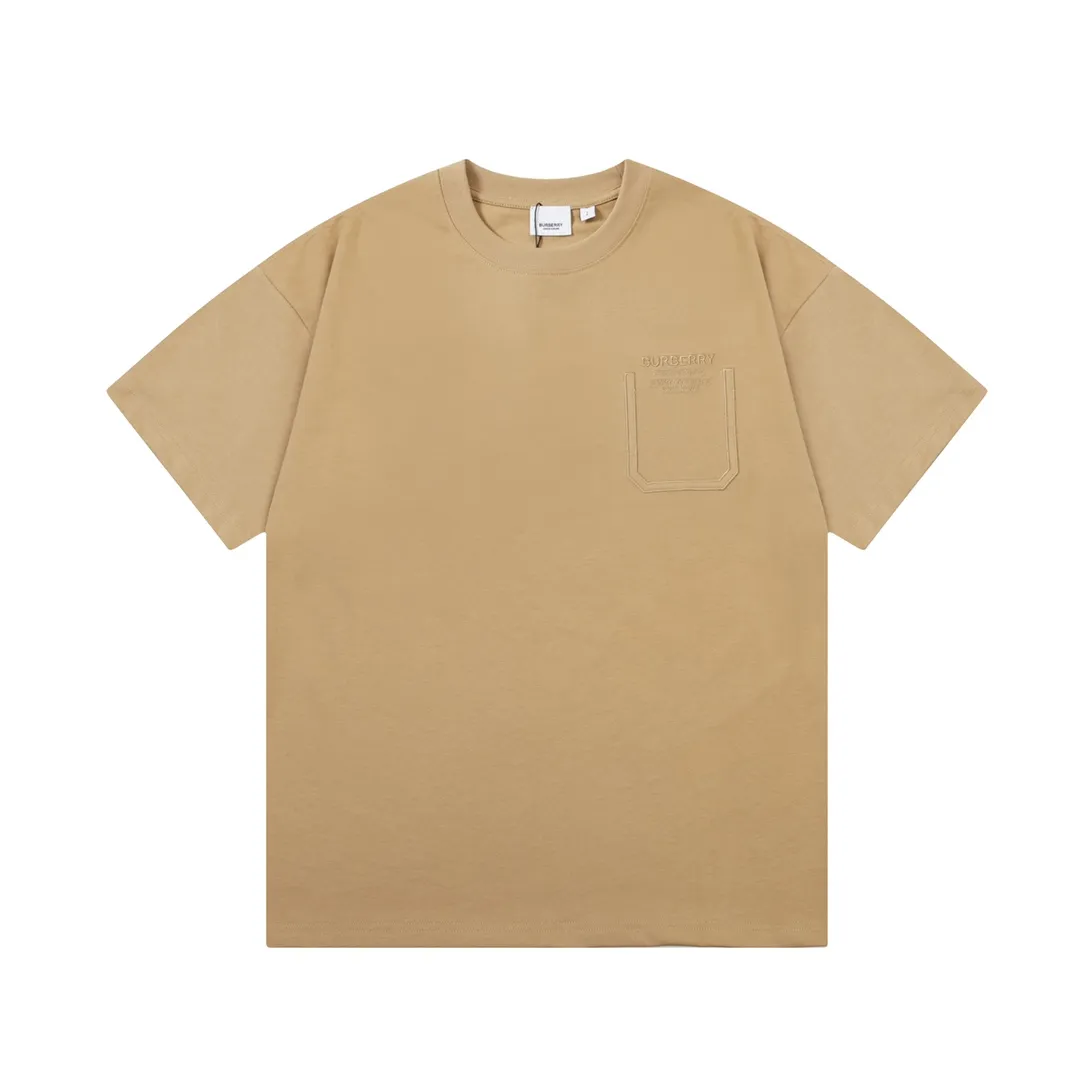BURBERRY 🪡 Logo Classic ， Retro Same Style T 260 Versatile : Khaki Size：XS~L